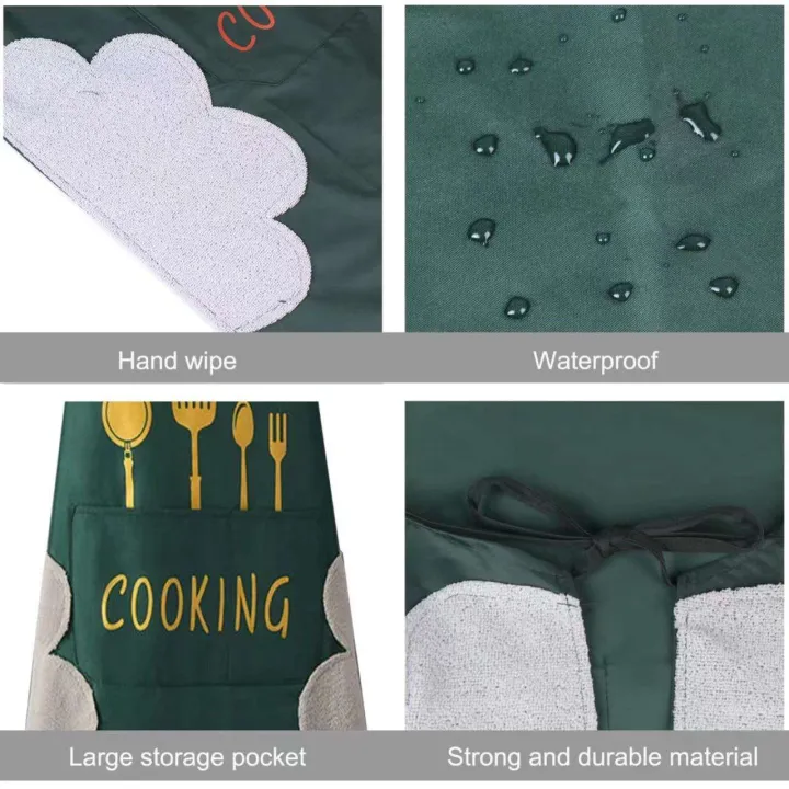 Kitchen Waterproof Apron Oil Resistant Cooking Aprons for Men and Women - Image 2