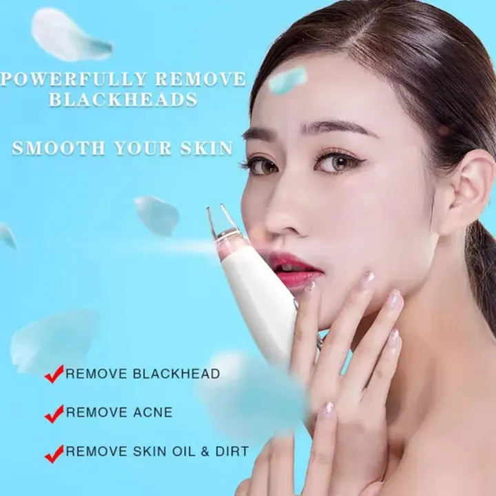 Electric Face Suction Removal Machine Pore Cleaner, blackhead , Whitehead , Soft Pimple , Oil Remover machine ( 5 Suction) - Image 4